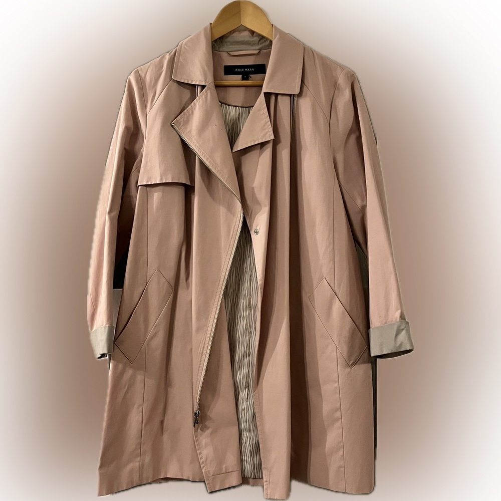 Cole Haan Pink Trench Coat